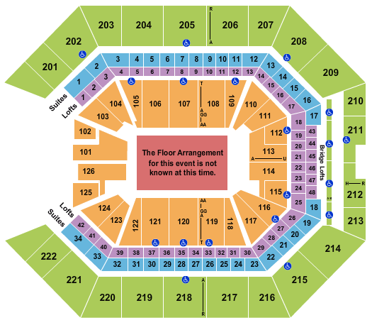 Golden 1 Center NCAA Seating Chart